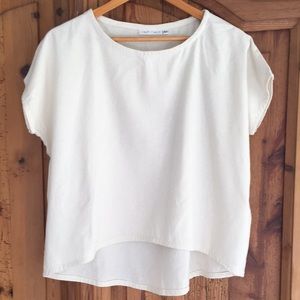 Only Child Raw Silk Alta Top Sz XS/S